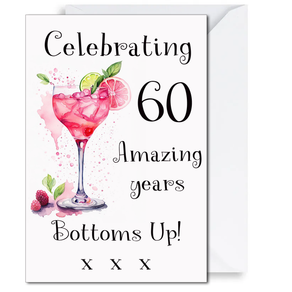 Celebrating 60 Amazing Years - Fun 60th Birthday Card For Women