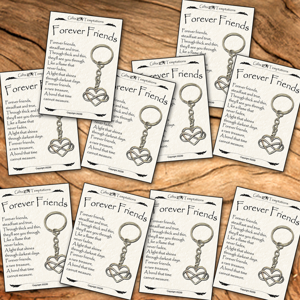 Forever Friends Friendship Gift Keyring