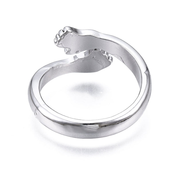 Hug Ring, Hands Cuff Ring for Friends, Mothers, Daughters and Sisters Gifts