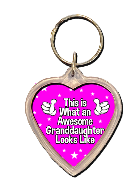Inspiring Granddaughter Gift Keyring, Inspirational Gift