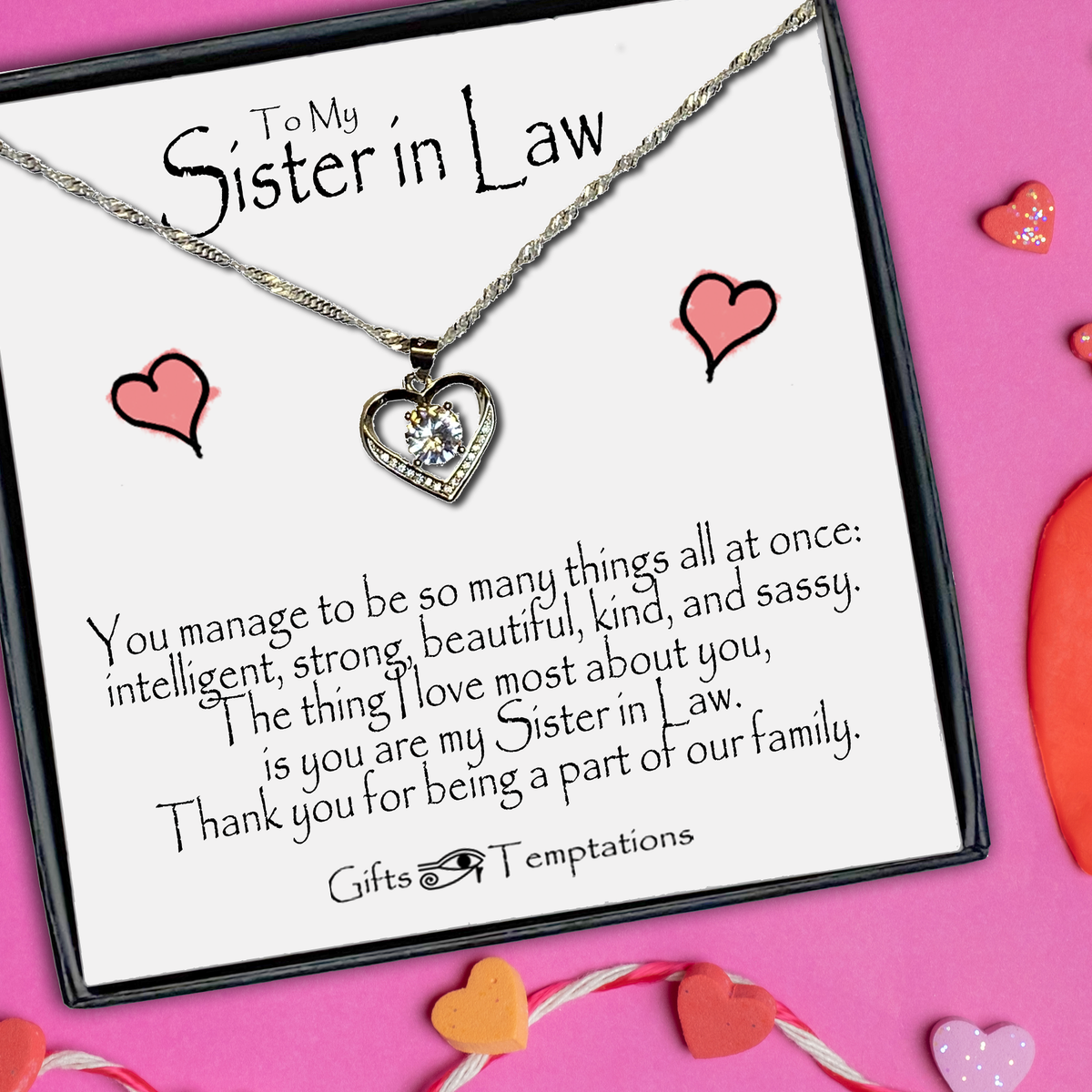 Sister in clearance law jewellery