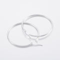 Big Hoop Earrings, Hypoallergenic Earrings,Stainless Steel Silver