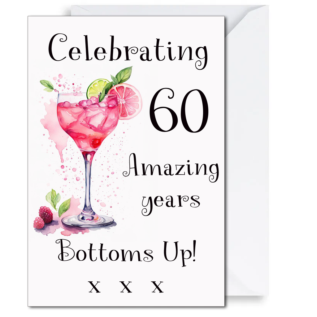 Celebrating 60 Amazing Years - Fun 60th Birthday Card For Women