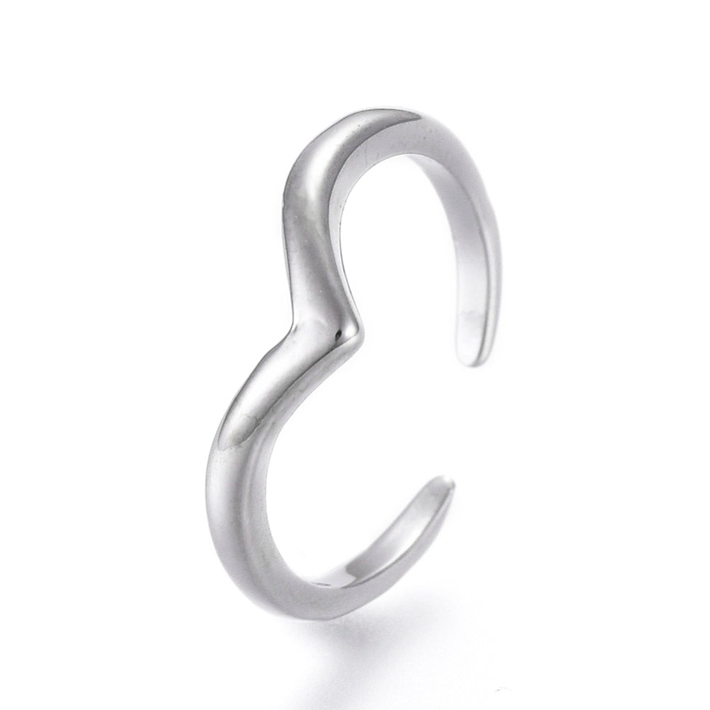 Adjustable Wave Roe Ring