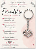 Friend Gifts for Women Girls – Friendship Keyring for Best Friend, Birthday Gift for Her, Graduation Present, Christmas Gift for Teen Girls, Ladies Key Chain