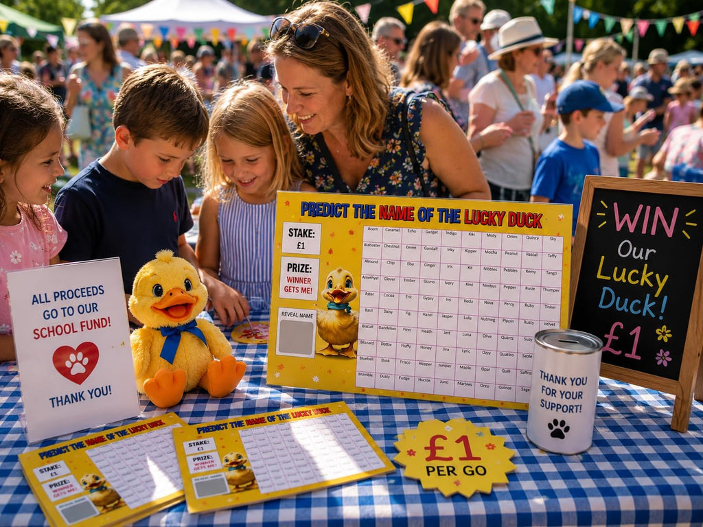 Lucky Duck Fundraising Scratch Cards – Predict the Name