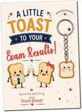 Toast Exam Results Keyring Gift – GCSE & A Level Congratulations