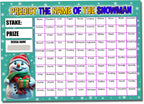 3 Pack Christmas Fundraising Scratchcards A4 Size