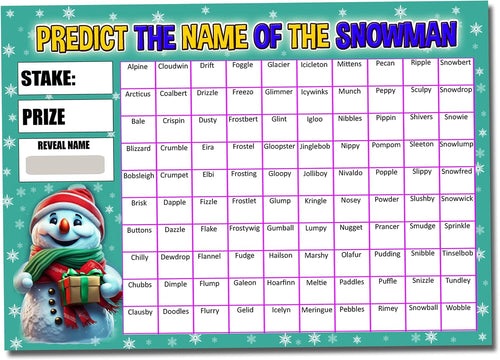 3 Pack Christmas Fundraising Scratchcards A4 Size