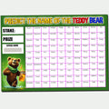 Teddy Bear Fundraising Scratch Card – Predict the Name