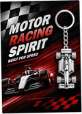 Racing Car Keyring Gift for Men & Women – Metal Car Keychain Accessory for Car Lovers, Motorsport Fans and Racing Enthusiasts