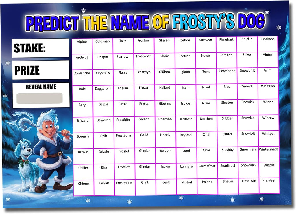 3 Pack Christmas Fundraising Scratchcards A4 Size