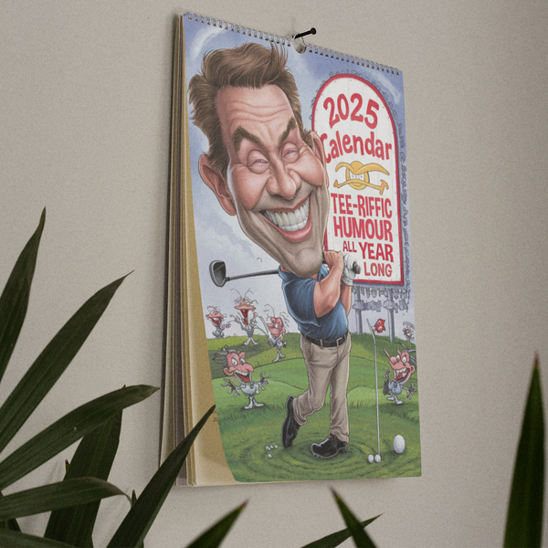 Funny Golfing Calendar 2025 Ideal Gift For Dads, Husbands and Brothers A4 Size