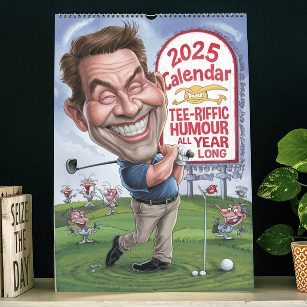 Funny Golfing Calendar 2025 Ideal Gift For Dads, Husbands and Brothers A4 Size