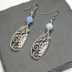 Fire Cracker Blue Bohemian Dangle Earrings