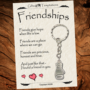 Friendship Boxing Glove Gift Keyring