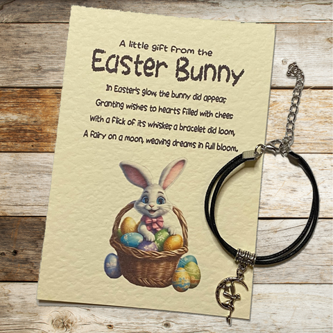 Easter Card Wish Bracelet, Gifts from the Easter Bunny, Kids Easter Egg Hunt, Easter Prizes, Easter Gifts, Easter Basket Fillers