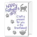 Funny Father's Card From the Cat, Perfect as a Fathers Day Card for Light Hearted Laughter From Son or Daughter