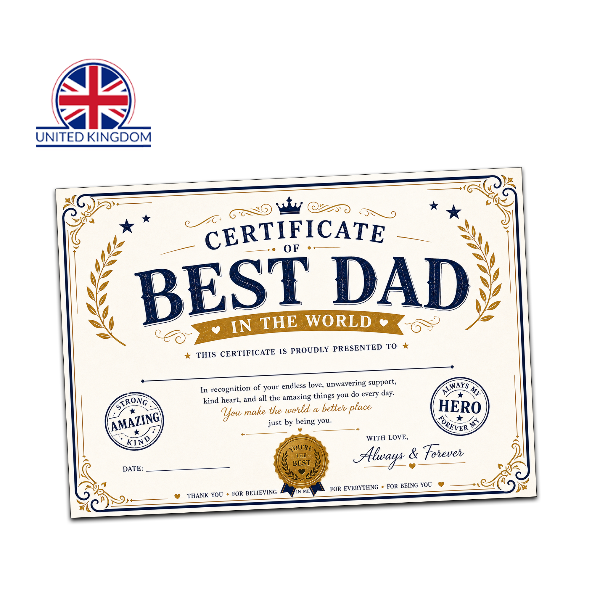 A Father’s Day Gift He’ll Actually Keep – Funny Dad Certificate and/or Checklist