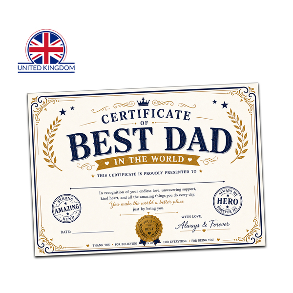 A Father’s Day Gift He’ll Actually Keep – Funny Dad Certificate and/or Checklist