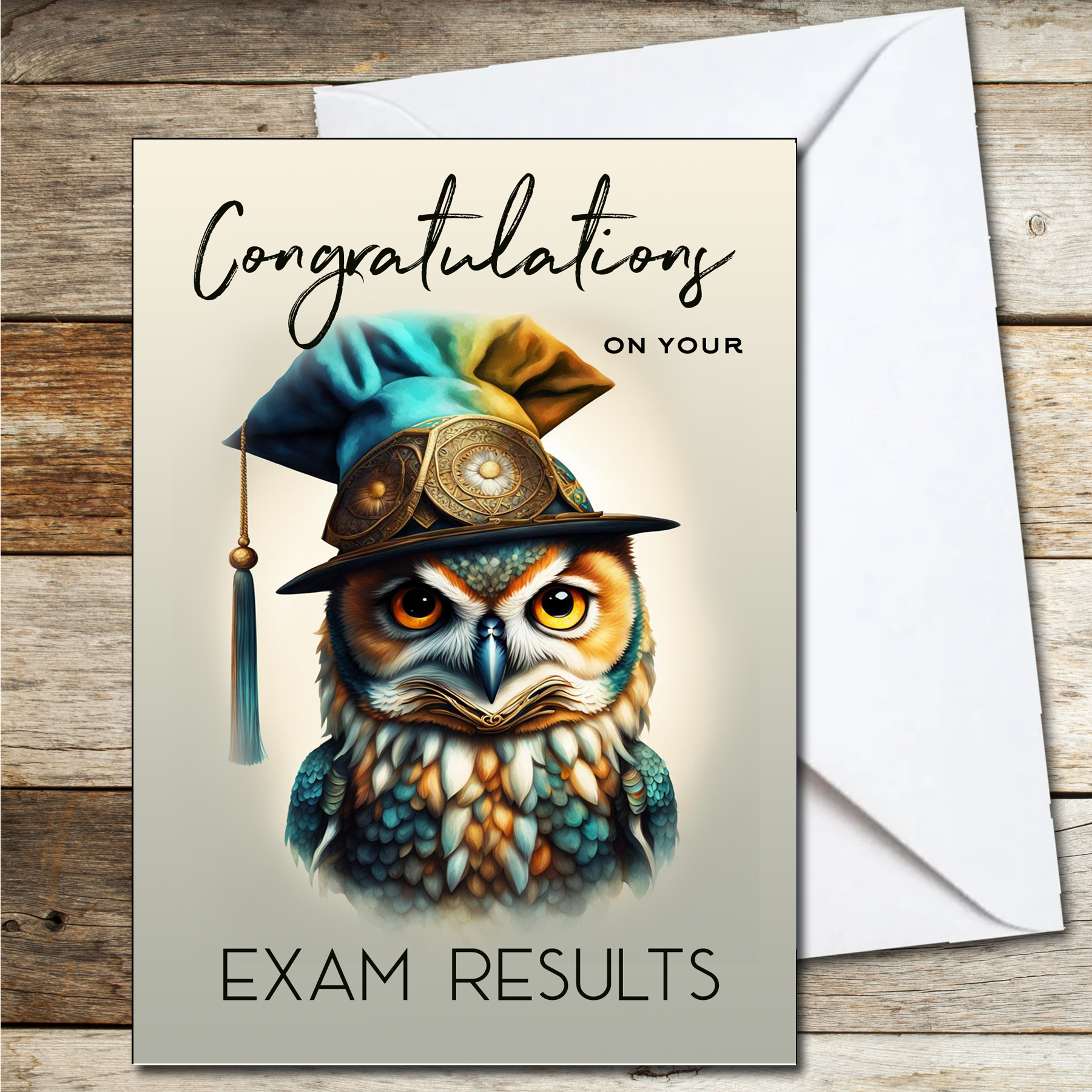 Congratulations on Your Exam Results Card A5 You passed