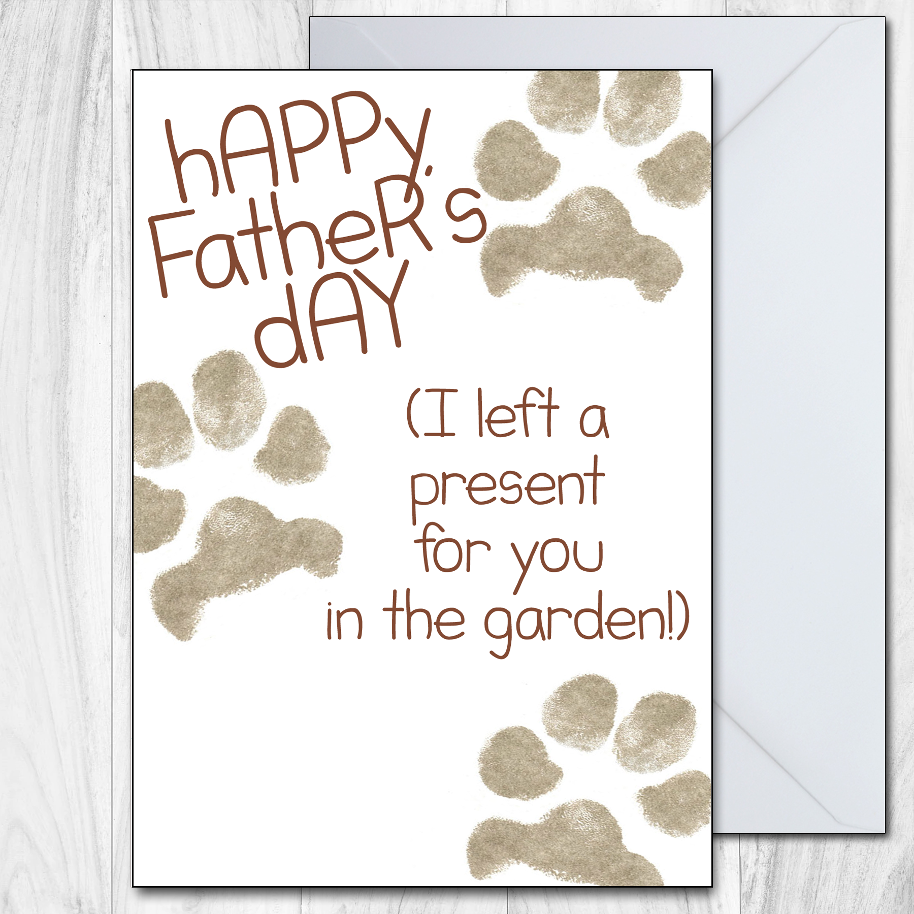 Funny Card Card For Dog Owners and Lovers, Perfect as a Fathers Day Card for Light Hearted Laughter From Son or Daughter