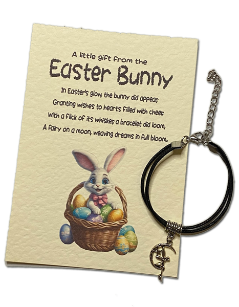 Easter Card Wish Bracelet, Gifts from the Easter Bunny, Kids Easter Egg Hunt, Easter Prizes, Easter Gifts, Easter Basket Fillers