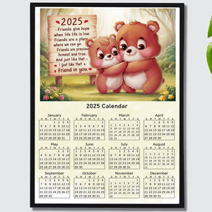 2025 Friendship Calendar Stunning Gift A4 Size 210mm x 297mm