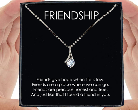 Friendship Gift Pendant Necklace Gift for Women Luxury Friend Jewellery