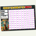 A4 GUESS THE NAME OF GIRAFFE SCRATCHCARD FAIR GAME 100 SUMMER FAYRE