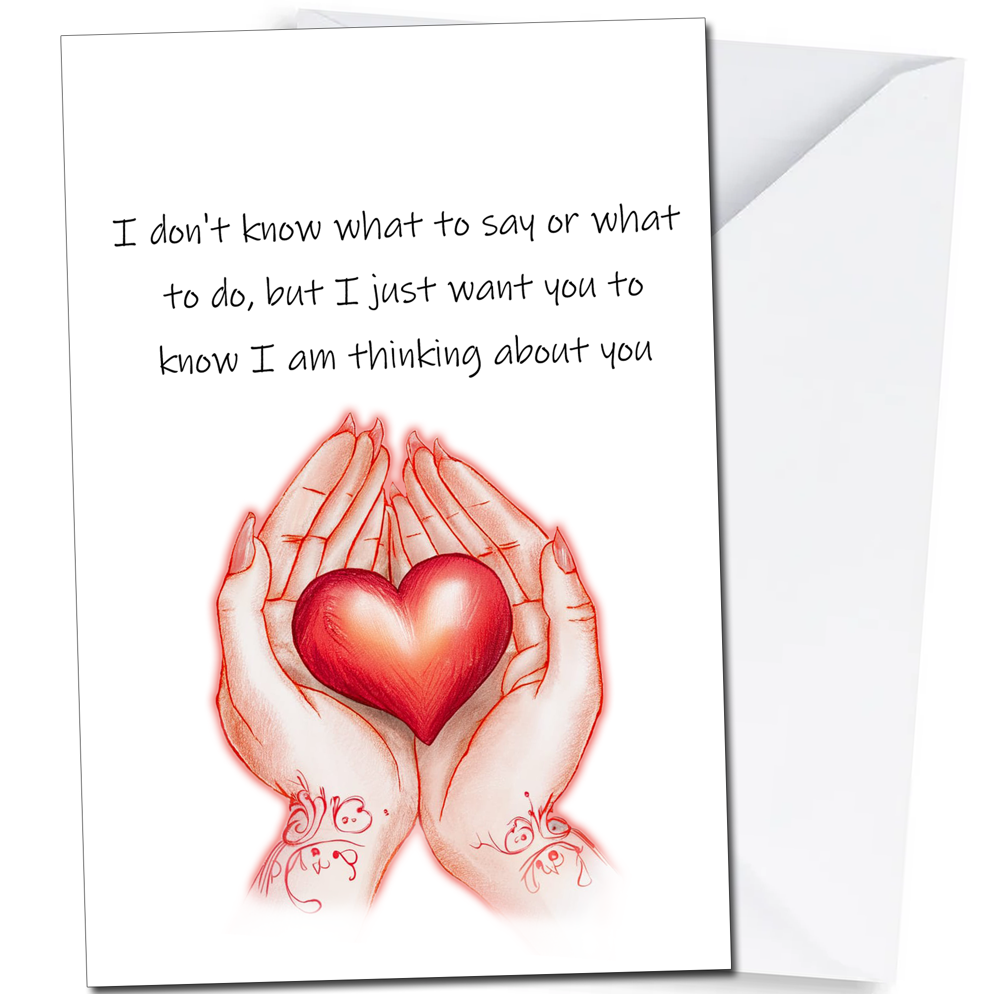 Sad Loss Deepest Sympathy Card Thinking of You A5 Size