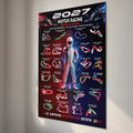 2027 Motor Racing Season Guide Poster – 24 Race Weekends & Circuit Locations