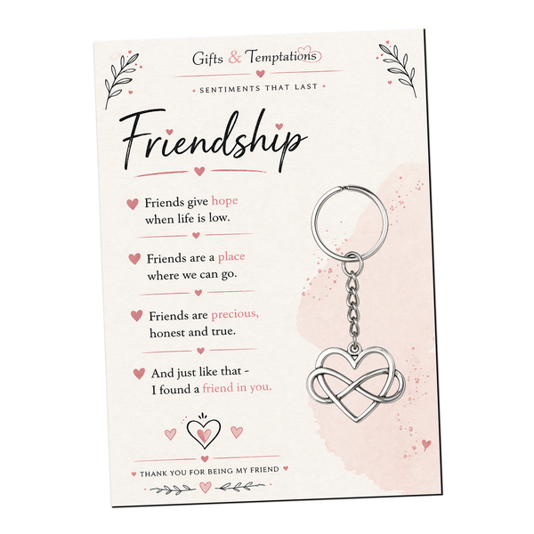 Friend Gifts for Women Girls – Friendship Keyring for Best Friend, Birthday Gift for Her, Graduation Present, Christmas Gift for Teen Girls, Ladies Key Chain