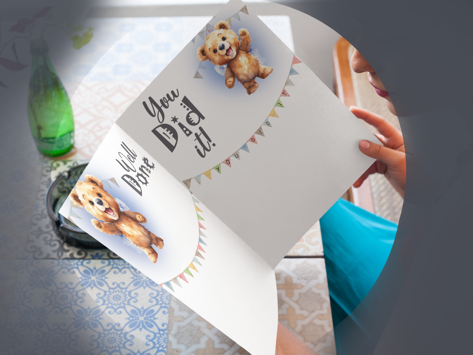 Well Done Card, Congratulations Proud of Yo, You DId It A5 Size Printed inside and out for Exam Results Graduation New Job Promotion Pregnancy Degree GCSE A Level Results