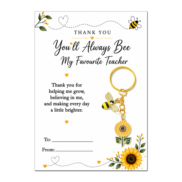 Thank You Teacher Gifts for Women, 3 Pcs Teacher Keyring Thankyou Helping Me Grow