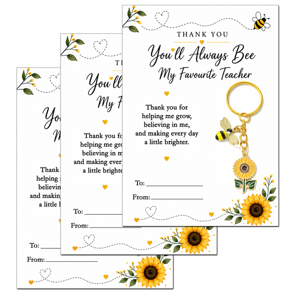 Thank You Teacher Gifts for Women, 3 Pcs Teacher Keyring Thankyou Helping Me Grow