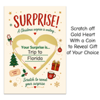 Christmas Reveal Scratch Card with Envelope – A6 Surprise Experience Gift