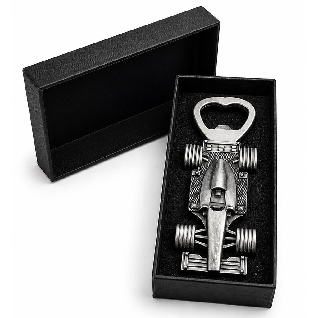 Race Car Bottle Opener Gift | Premium Beer Gift for Men & Dad