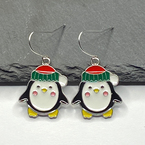 Cute Penguin Earrings Chistmas Gift