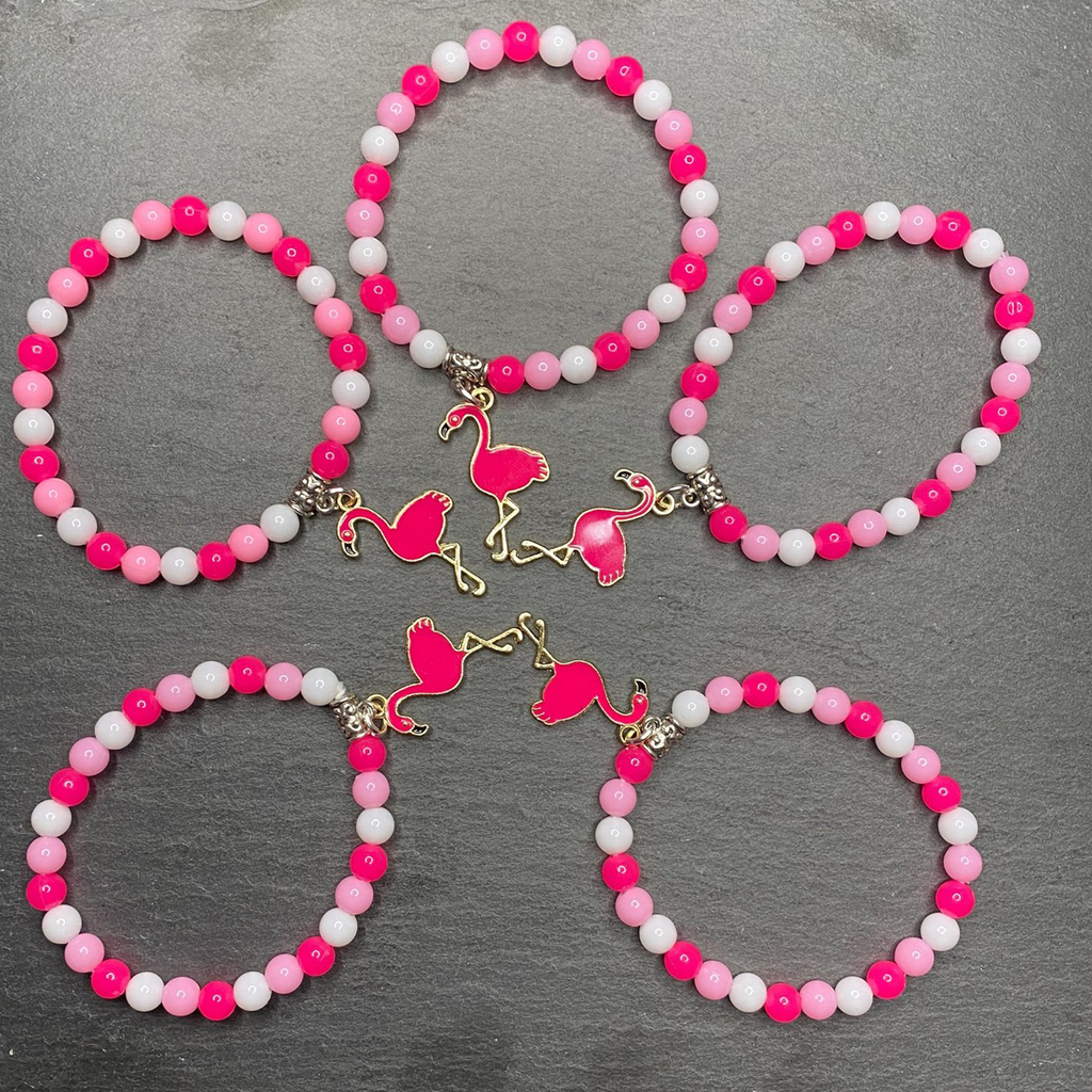 Flamingo Bracelet 6 Pack Flamingo Friendship Bracelets - Party Bag - Foto 13