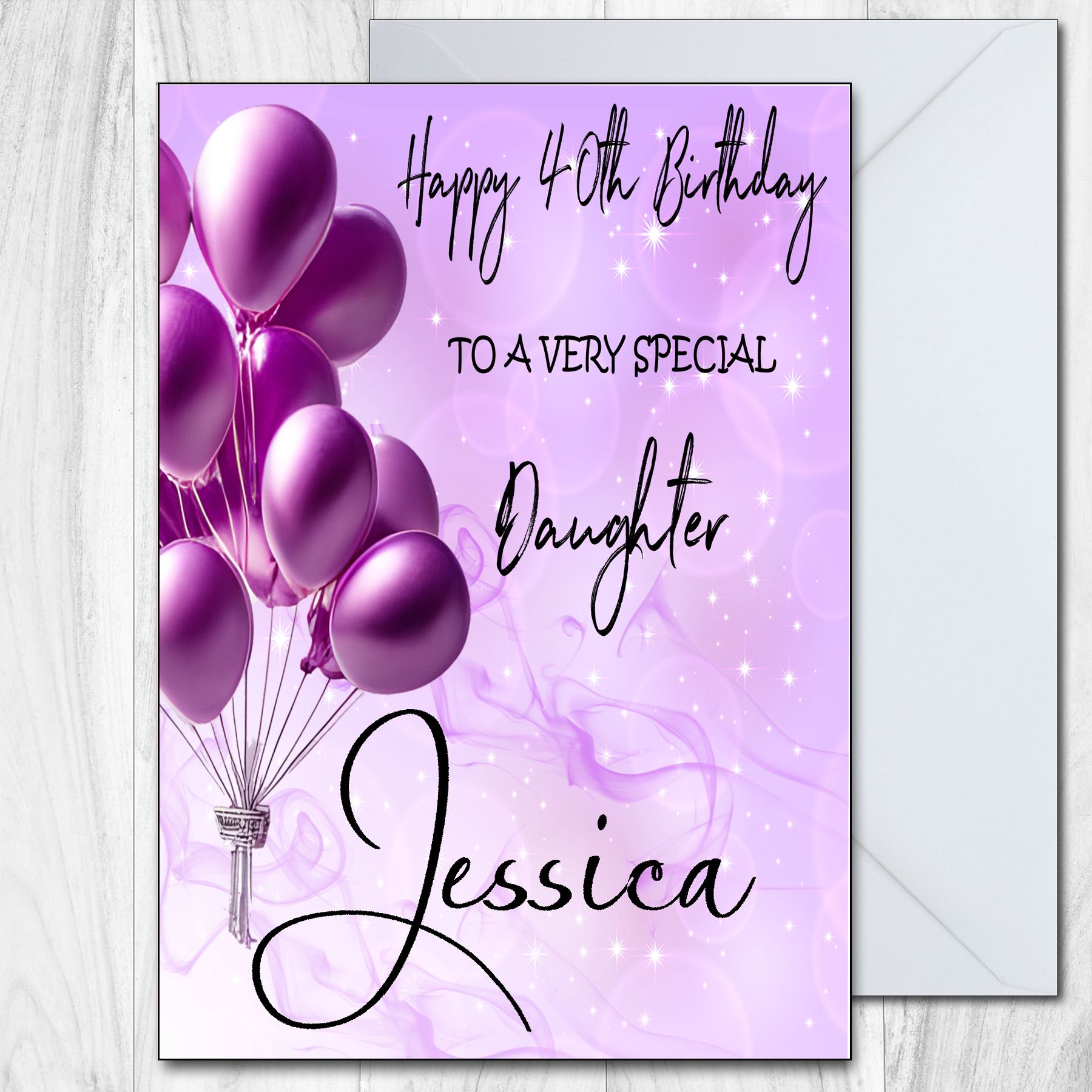 Personalised Birthday Card Friend Sister Daughter Niece Female 30th 40th 50th