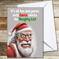 Funny Christmas Card for Friends A5 It's All Fun and Games