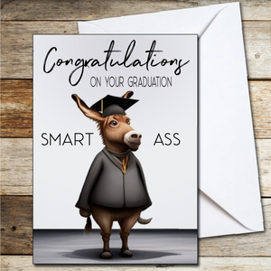 Graduation Card, Class of 2023 School Leavers Card, Good Luck Congratulations A5 Smart Ass
