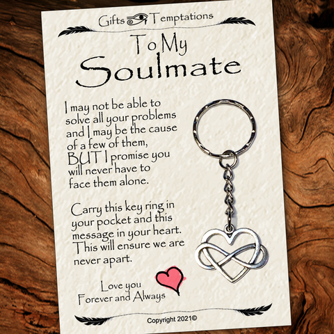 To My Soulmate Keyring