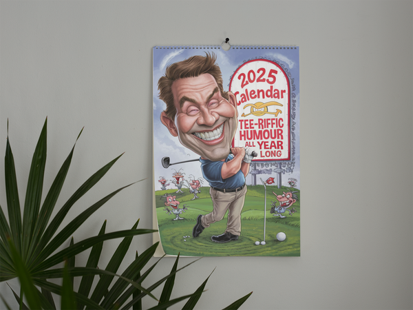 Funny Golfing Calendar 2025 Ideal Gift For Dads, Husbands and Brothers A4 Size