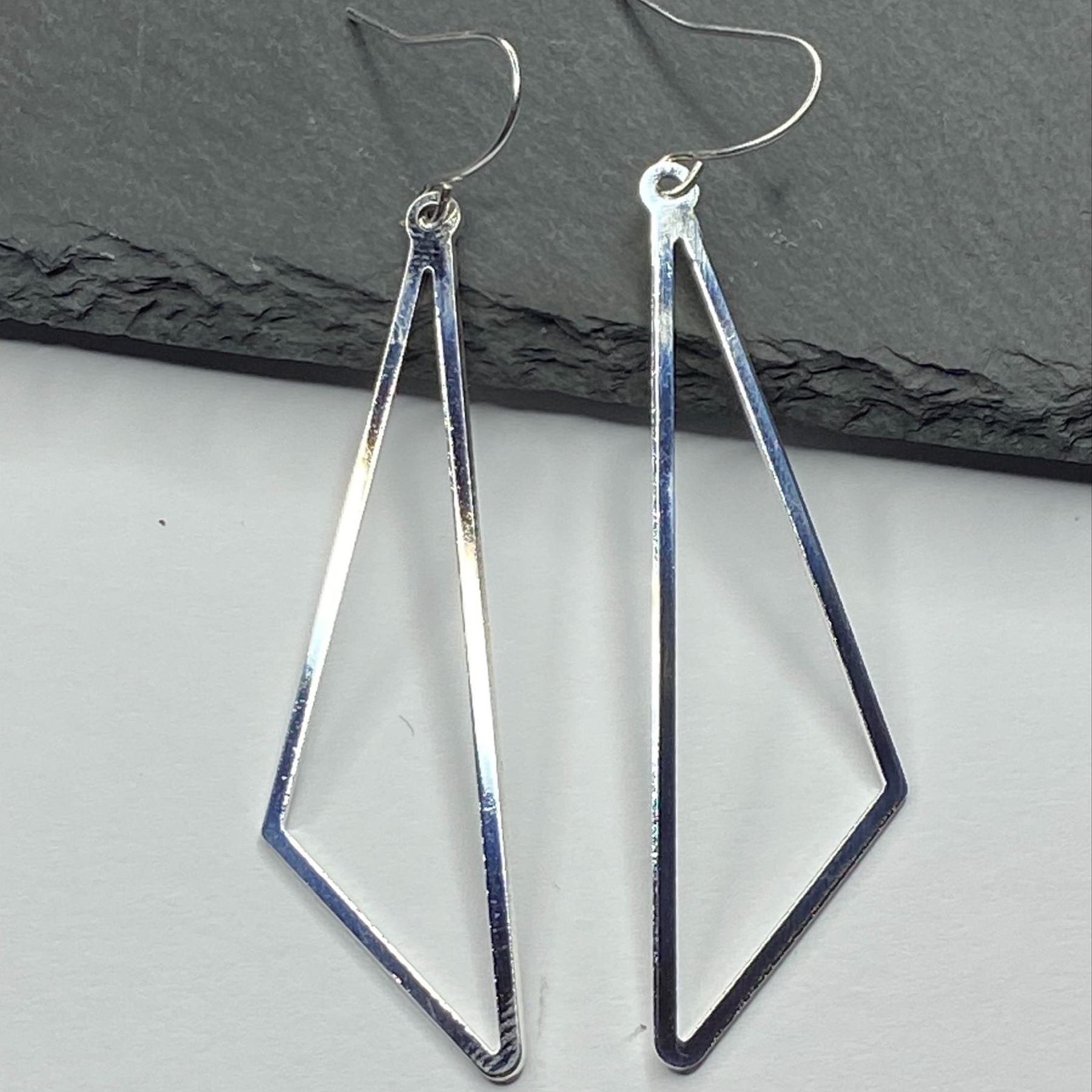 Obtuse Triangle Dangle Earrings for Women