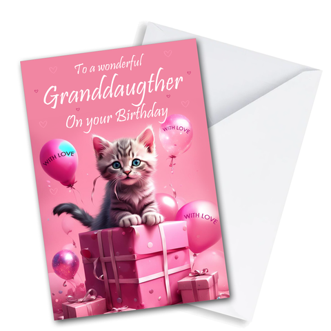 Greetings Birthday Card Granddaughter A5