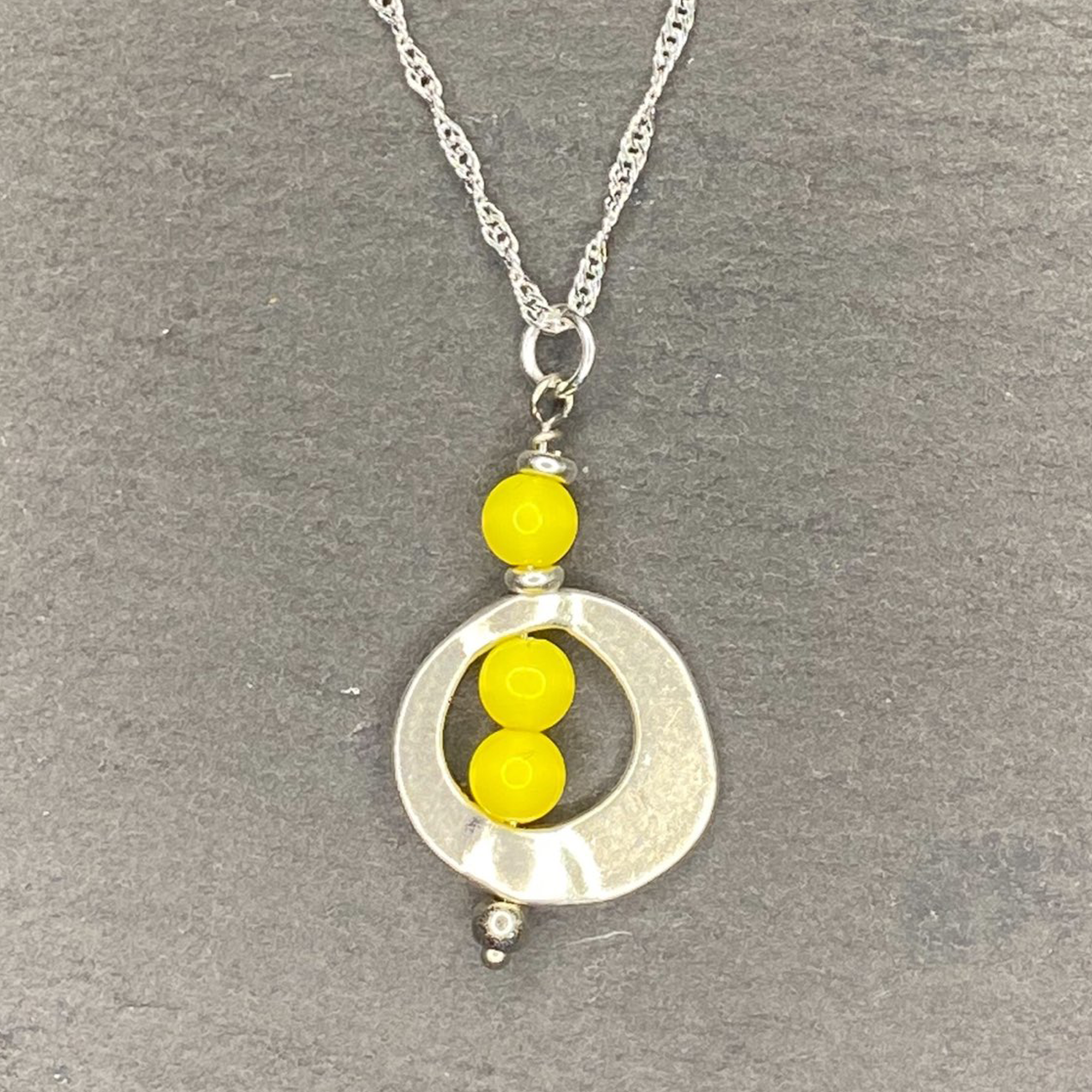 Summer Yellow Swirl Dangle Earrings and or Necklace