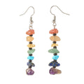 7 Chakra Long Drop Earrings for Women