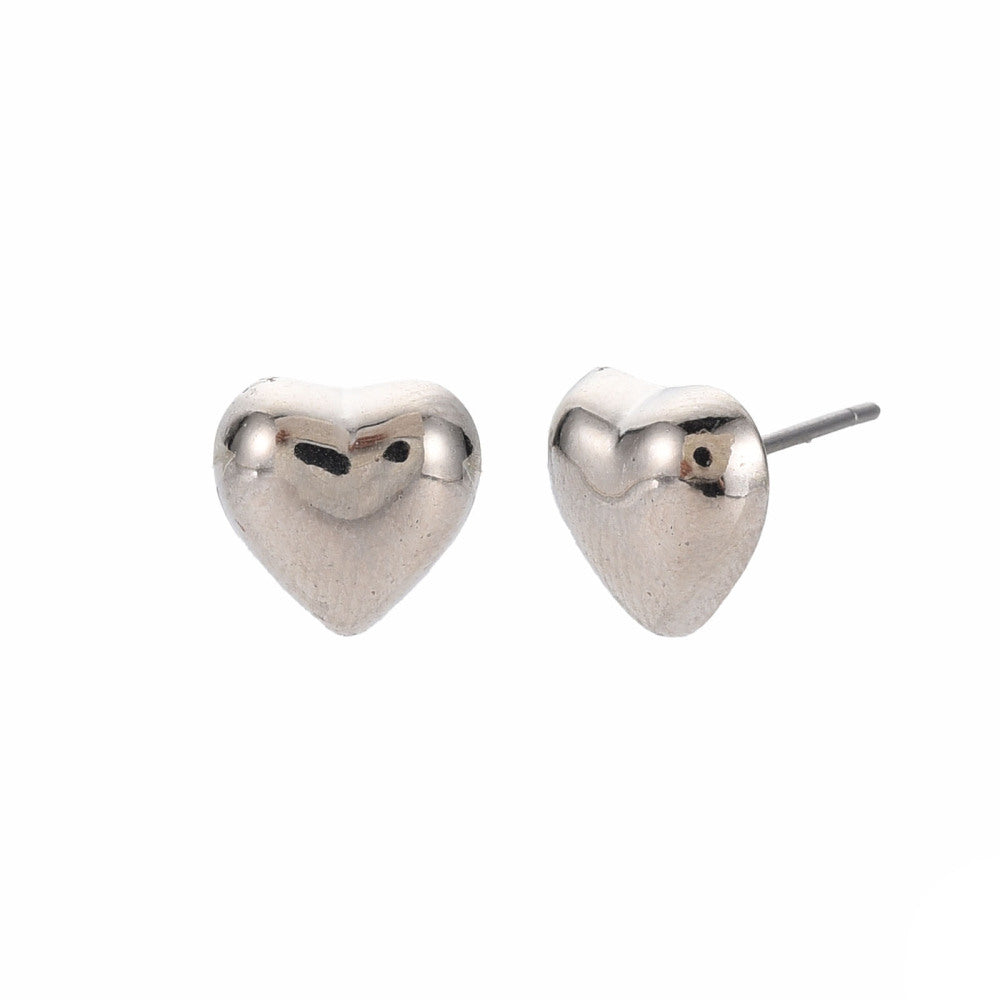 Heart Stud Earrings for Women